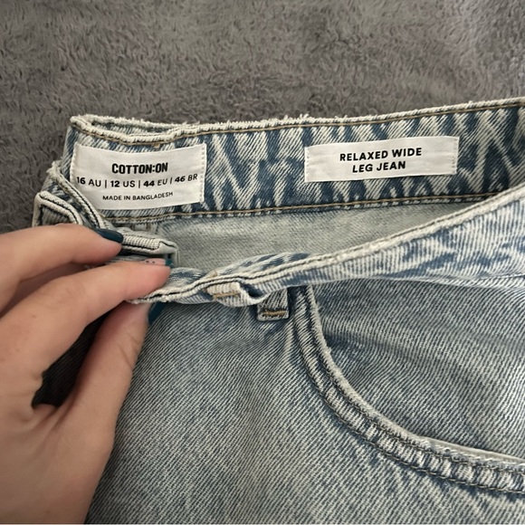 Cotton On relaxed wide leg Jean size 12 - Picture 2 of 3